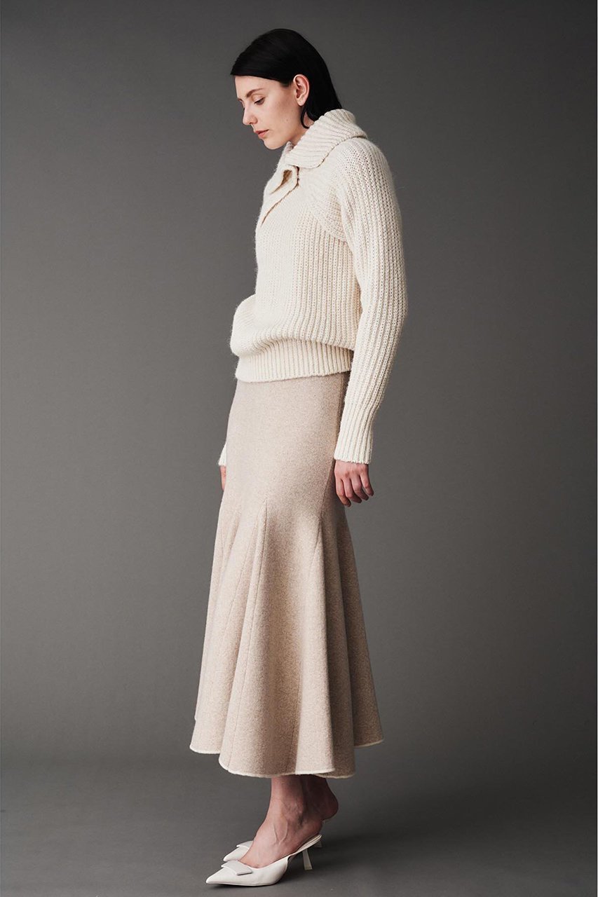 【オブリオ/AUBRIOT】のウールカシミヤ ニットスカート 人気、トレンドファッション・服の通販 founy(ファニー) 　ファッション　Fashion　レディースファッション　Fashion for Women　スカート　Skirts　おすすめ　Recommended / Our Picks　エレガント 上品　Elegant　クラシック　Classic, Timeless Style　セットアップ　Set-Up, Coordinated Outfit　フレア　Flare, Flared　ミックス　Mix, Mixed Style　other-7|ID: prp329100004199091 ipo3291000000035877755