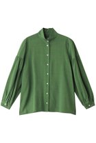 【オブリオ/AUBRIOT】のビスコースシルクネップ シャツブラウス 人気、トレンドファッション・服の通販 founy(ファニー) ファッション Fashion レディースファッション Fashion for Women トップス・カットソー Cut & Sew Tops シャツ・ブラウス・オフィスカジュアル Elegant Blouses & Button-Ups エレガント 上品 Elegant クラシック Classic, Timeless Style シルク Silk, 100% Silk スリーブ Sleeve, Long Sleeve / Short Sleeve ネップ Nepp, Slub Yarn ロング Long, Long-Length thumbnail モスグリーン|ID: prp329100004199092 ipo3291000000032889550