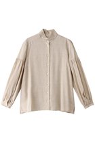 【オブリオ/AUBRIOT】のビスコースシルクネップ シャツブラウス 人気、トレンドファッション・服の通販 founy(ファニー) ファッション Fashion レディースファッション Fashion for Women トップス・カットソー Cut & Sew Tops シャツ・ブラウス・オフィスカジュアル Elegant Blouses & Button-Ups エレガント 上品 Elegant クラシック Classic, Timeless Style シルク Silk, 100% Silk スリーブ Sleeve, Long Sleeve / Short Sleeve ネップ Nepp, Slub Yarn ロング Long, Long-Length thumbnail ライトベージュ|ID: prp329100004199092 ipo3291000000032889552