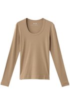 【スリー ドッツ/three dots】のジェシカ ロングスリーブカットソー 人気、トレンドファッション・服の通販 founy(ファニー) ファッション Fashion レディースファッション Fashion for Women トップス・カットソー Cut & Sew Tops シャツ・ブラウス・オフィスカジュアル Elegant Blouses & Button-Ups ロングTシャツ・Tシャツ Longline T-Shirts & Tees カットソー・ベーシックTシャツ Cut-and-Sewn Tops / Stretch Tees & Basics インナー Innerwear スリーブ Sleeve, Long Sleeve / Short Sleeve デコルテ Décolleté, Neckline ロング Long, Long-Length 定番 Standard, Basic Item 長袖 Long Sleeve, Full Sleeve thumbnail キャラメル|ID: prp329100004199093 ipo3291000000033964267