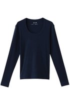 【スリー ドッツ/three dots】のジェシカ ロングスリーブカットソー 人気、トレンドファッション・服の通販 founy(ファニー) ファッション Fashion レディースファッション Fashion for Women トップス・カットソー Cut & Sew Tops シャツ・ブラウス・オフィスカジュアル Elegant Blouses & Button-Ups ロングTシャツ・Tシャツ Longline T-Shirts & Tees カットソー・ベーシックTシャツ Cut-and-Sewn Tops / Stretch Tees & Basics インナー Innerwear スリーブ Sleeve, Long Sleeve / Short Sleeve デコルテ Décolleté, Neckline ロング Long, Long-Length 定番 Standard, Basic Item 長袖 Long Sleeve, Full Sleeve thumbnail ネイビー|ID: prp329100004199093 ipo3291000000033964271
