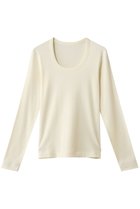 【スリー ドッツ/three dots】のジェシカ ロングスリーブカットソー エクリュ|ID: prp329100004199093 ipo3291000000036371309