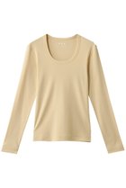 【スリー ドッツ/three dots】のジェシカ ロングスリーブカットソー バタークリーム|ID: prp329100004199093 ipo3291000000036371311