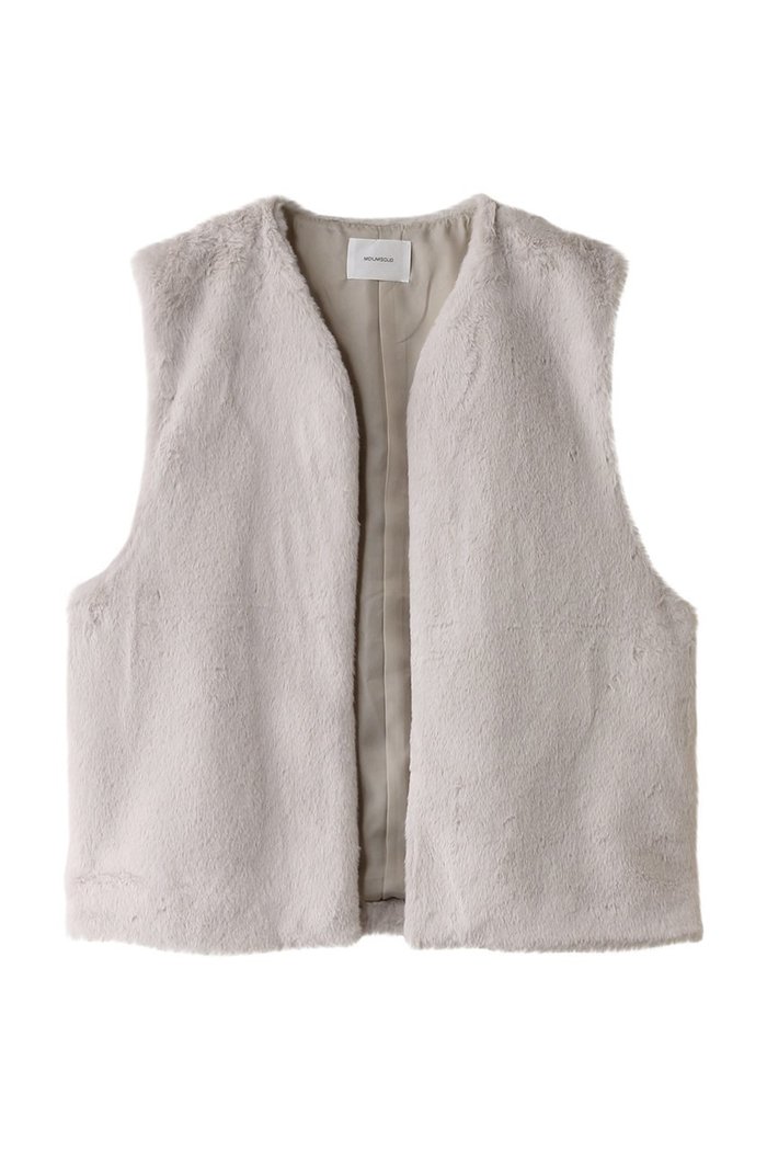 【ミディウミソリッド/MIDIUMISOLID】のfur vest ベスト インテリア・キッズ・メンズ・レディースファッション・服の通販 founy(ファニー) https://founy.com/ ファッション Fashion レディースファッション WOMEN トップス・カットソー Tops/Tshirt ニット Knit Tops ベスト/ジレ Gilets/Vests プルオーバー Pullover シンプル Simple フェイクファー Faux Fur ベスト Vest ベーシック Basic |ID: prp329100004199104 ipo3291000000029092308