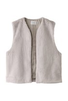 【ミディウミソリッド/MIDIUMISOLID】のfur vest ベスト ivory|ID:prp329100004199104