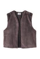 【ミディウミソリッド/MIDIUMISOLID】のfur vest ベスト l.gray|ID:prp329100004199104