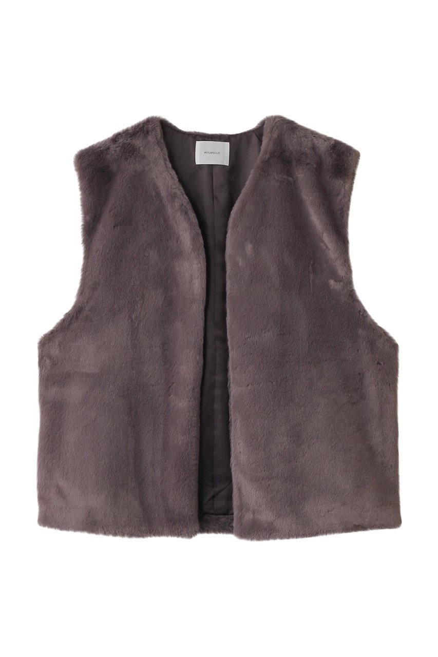 【ミディウミソリッド/MIDIUMISOLID】のfur vest ベスト インテリア・キッズ・メンズ・レディースファッション・服の通販 founy(ファニー) 　ファッション　Fashion　レディースファッション　WOMEN　トップス・カットソー　Tops/Tshirt　ニット　Knit Tops　ベスト/ジレ　Gilets/Vests　プルオーバー　Pullover　シンプル　Simple　フェイクファー　Faux Fur　ベスト　Vest　ベーシック　Basic　NEW・新作・新着・新入荷　New Arrivals　l.gray|ID: prp329100004199104 ipo3291000000029092310