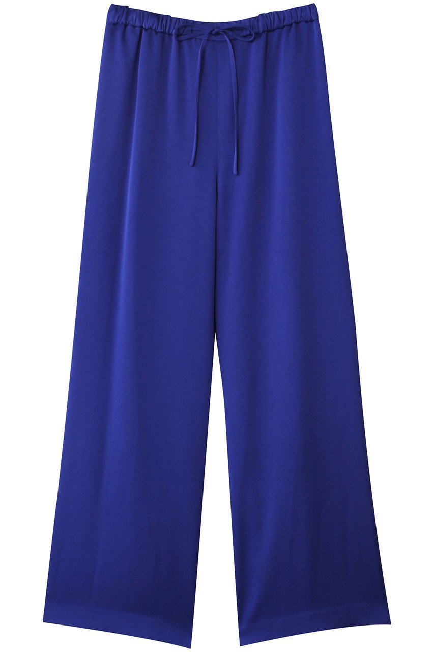 【ヒューエルミュージアム/hueLe Museum】の【STUMBLY】バックサテンワイドパンツ インテリア・キッズ・メンズ・レディースファッション・服の通販 founy(ファニー) ファッション Fashion レディースファッション Fashion for Women パンツ Pants & Trousers バッグ Bags シンプル Simple, Minimal ドレープ Drape, Draping Fabric エレガント 上品 Elegant ブルー|ID: prp329100004199111 ipo3291000000036062735