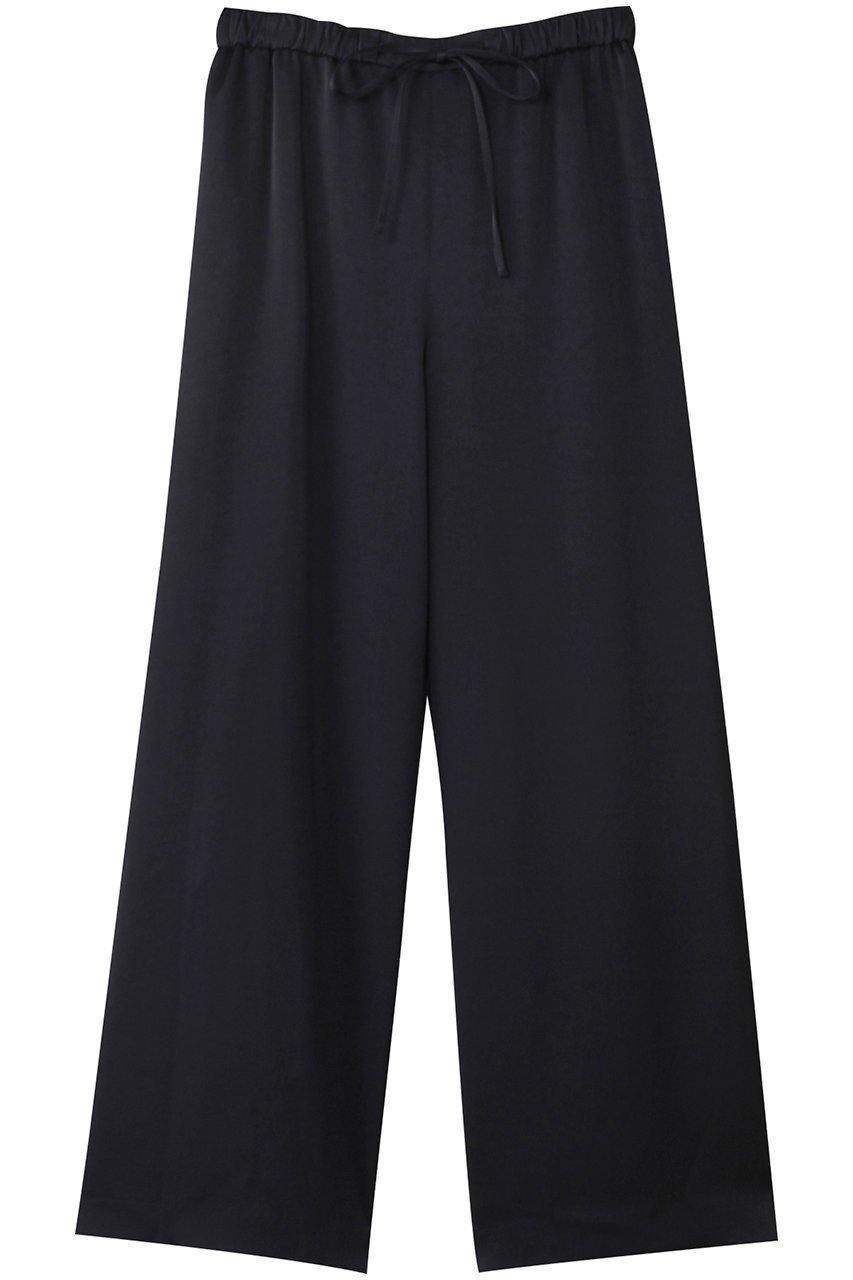 【ヒューエルミュージアム/hueLe Museum】の【STUMBLY】バックサテンワイドパンツ インテリア・キッズ・メンズ・レディースファッション・服の通販 founy(ファニー) ファッション Fashion レディースファッション Fashion for Women パンツ Pants & Trousers バッグ Bags シンプル Simple, Minimal ドレープ Drape, Draping Fabric エレガント 上品 Elegant ネイビー|ID: prp329100004199111 ipo3291000000036062736