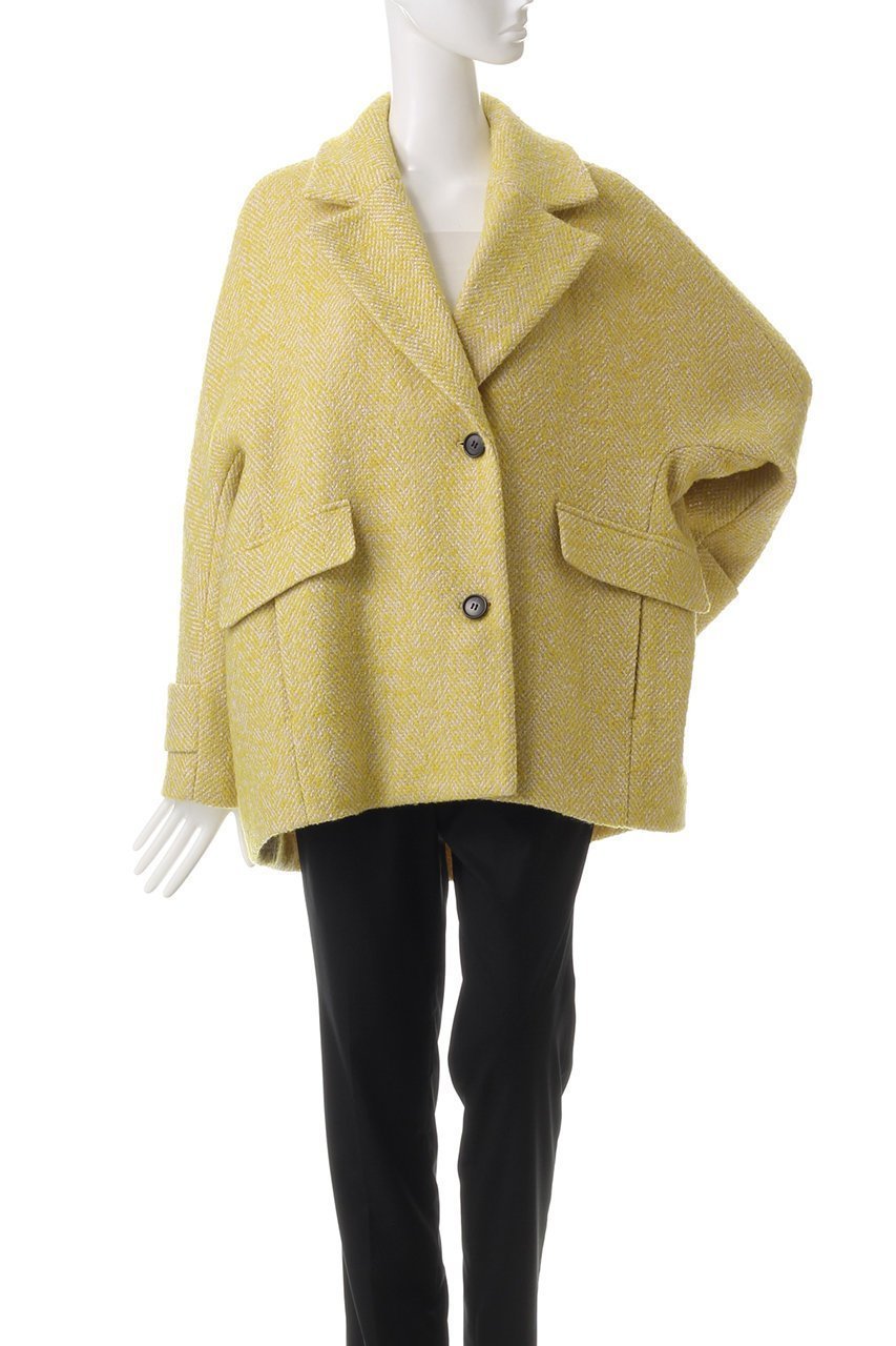 【ハウス オブ ロータス/HOUSE OF LOTUS】のループツイードケープライクコート 人気、トレンドファッション・服の通販 founy(ファニー) 　ファッション　Fashion　レディースファッション　Fashion for Women　アウター　Coat / Outerwear Collection　コート・ロングコート・ピーコート　Long Coats, Peacoats & More　インナー　Innerwear　ウォーム　Warm Fabric　カッティング　Cutting Detail　クラシカル　Classical, Vintage-Inspired　ショート　Short, Short Length　スタイリッシュ　Stylish, Fashionable　ツイード　Twill, Twill Weave　ハーフ　Half, Half-Length　ビッグ　Big, Oversized　フォルム　Silhouette, Form　フロント　Front, Front Design　ボトム　Bottoms, Lower Wear　other-2|ID: prp329100004199119 ipo3291000000032940916