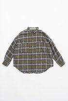 【プランク プロジェクト/PRANK PROJECT】のチェックオーバーシャツ/Checked Overshirt KHK(カーキ)|ID:prp329100004199123