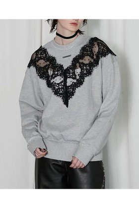 【プランク プロジェクト/PRANK PROJECT】のレーススウェット/Lace Sweatshirt 人気、トレンドファッション・服の通販 founy(ファニー) ファッション Fashion レディースファッション WOMEN トップス・カットソー Tops/Tshirt シャツ/ブラウス Shirts/Blouses パーカ Sweats ロング / Tシャツ T-Shirts スウェット Sweat カットソー Cut and Sewn インナー Inner ウォッシュ Wash エレガント 上品 Elegant スウェット Sweat リバーシブル Reversible レース Race NEW・新作・新着・新入荷 New Arrivals |ID:prp329100004199128