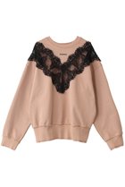 【プランク プロジェクト/PRANK PROJECT】のレーススウェット/Lace Sweatshirt P.BGE(ピンクベージュ)|ID: prp329100004199128 ipo3291000000029424396