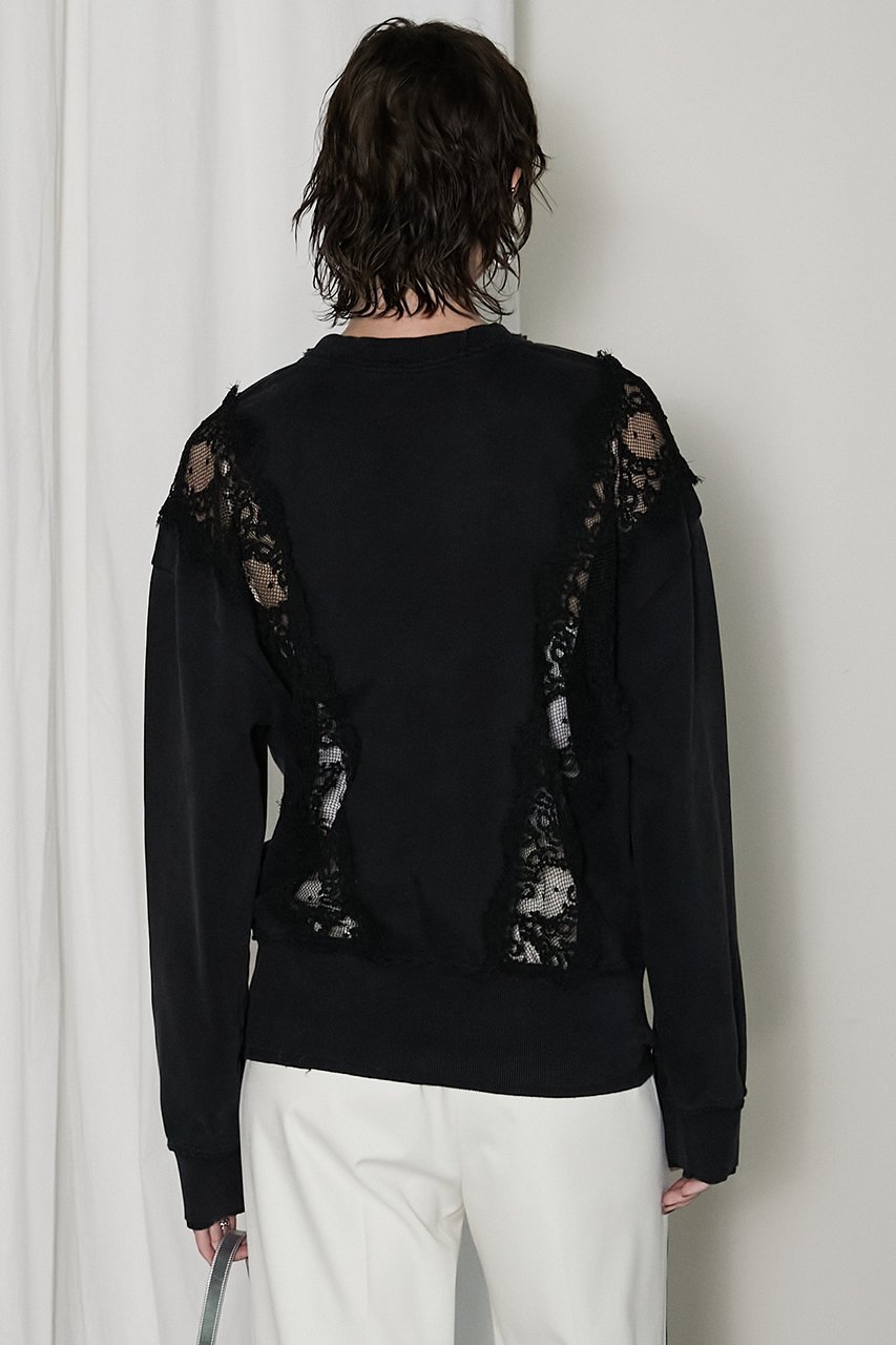 【プランク プロジェクト/PRANK PROJECT】のレーススウェット/Lace Sweatshirt 人気、トレンドファッション・服の通販 founy(ファニー) 　ファッション　Fashion　レディースファッション　WOMEN　トップス・カットソー　Tops/Tshirt　シャツ/ブラウス　Shirts/Blouses　パーカ　Sweats　ロング / Tシャツ　T-Shirts　スウェット　Sweat　カットソー　Cut and Sewn　インナー　Inner　ウォッシュ　Wash　エレガント 上品　Elegant　スウェット　Sweat　リバーシブル　Reversible　レース　Race　other-4|ID: prp329100004199128 ipo3291000000031390426