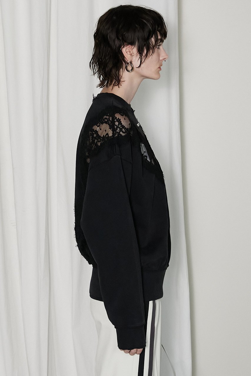 【プランク プロジェクト/PRANK PROJECT】のレーススウェット/Lace Sweatshirt 人気、トレンドファッション・服の通販 founy(ファニー) 　ファッション　Fashion　レディースファッション　WOMEN　トップス・カットソー　Tops/Tshirt　シャツ/ブラウス　Shirts/Blouses　パーカ　Sweats　ロング / Tシャツ　T-Shirts　スウェット　Sweat　カットソー　Cut and Sewn　インナー　Inner　ウォッシュ　Wash　エレガント 上品　Elegant　スウェット　Sweat　リバーシブル　Reversible　レース　Race　other-5|ID: prp329100004199128 ipo3291000000031390428