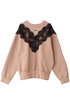 【プランク プロジェクト/PRANK PROJECT】のレーススウェット/Lace Sweatshirt P.BGE(ピンクベージュ)|ID: prp329100004199128 ipo3291000000032893141