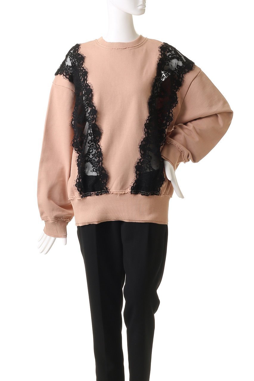【プランク プロジェクト/PRANK PROJECT】のレーススウェット/Lace Sweatshirt 人気、トレンドファッション・服の通販 founy(ファニー) 　ファッション　Fashion　レディースファッション　Fashion for Women　トップス・カットソー　Cut & Sew Tops　シャツ・ブラウス・オフィスカジュアル　Elegant Blouses & Button-Ups　レディースパーカー・カジュアルフーディー　Casual Hoodies & Sweatshirts　ロングTシャツ・Tシャツ　Longline T-Shirts & Tees　スウェット・クルーネックトップス　Sweatshirts & Crewnecks / Relaxed Fit Sweat Tops　カットソー・ベーシックTシャツ　Cut-and-Sewn Tops / Stretch Tees & Basics　インナー　Innerwear　ウォッシュ　Washed Finish　エレガント 上品　Elegant　スウェット / スエット　Sweatshirt, Sweatwear　リバーシブル　Reversible, Two-Sided　レース　Lace, Lace Fabric　other-6|ID: prp329100004199128 ipo3291000000032893165