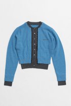 【プランク プロジェクト/PRANK PROJECT】のレイヤードクルーカーデ/Layered Crew Neck Cardigan 人気、トレンドファッション・服の通販 founy(ファニー) ファッション Fashion レディースファッション Fashion for Women トップス・カットソー Cut & Sew Tops ニット Knit Tops & Sweaters カーディガン・羽織り Layered Style Cardigans カーディガン Cardigan, Knitwear フロント Front, Front Design 人気 Popular, Best Seller thumbnail BLU(ブルー)|ID: prp329100004199131 ipo3291000000032914451
