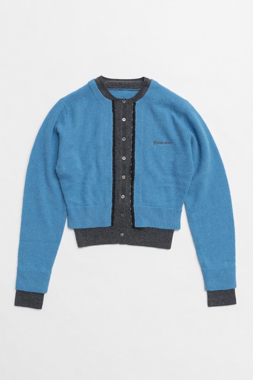 【プランク プロジェクト/PRANK PROJECT】のレイヤードクルーカーデ/Layered Crew Neck Cardigan インテリア・キッズ・メンズ・レディースファッション・服の通販 founy(ファニー) ファッション Fashion レディースファッション Fashion for Women トップス・カットソー Cut & Sew Tops ニット Knit Tops & Sweaters カーディガン・羽織り Layered Style Cardigans カーディガン Cardigan, Knitwear フロント Front, Front Design 人気 Popular, Best Seller BLU(ブルー)|ID: prp329100004199131 ipo3291000000032914451