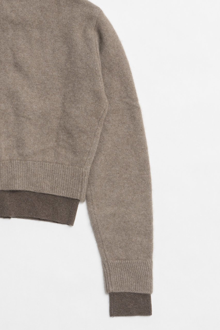 【プランク プロジェクト/PRANK PROJECT】のレイヤードクルーカーデ/Layered Crew Neck Cardigan 人気、トレンドファッション・服の通販 founy(ファニー) ファッション Fashion レディースファッション Fashion for Women トップス・カットソー Cut & Sew Tops ニット Knit Tops & Sweaters カーディガン・羽織り Layered Style Cardigans カーディガン Cardigan, Knitwear フロント Front, Front Design 人気 Popular, Best Seller other-7|ID: prp329100004199131 ipo3291000000032914520