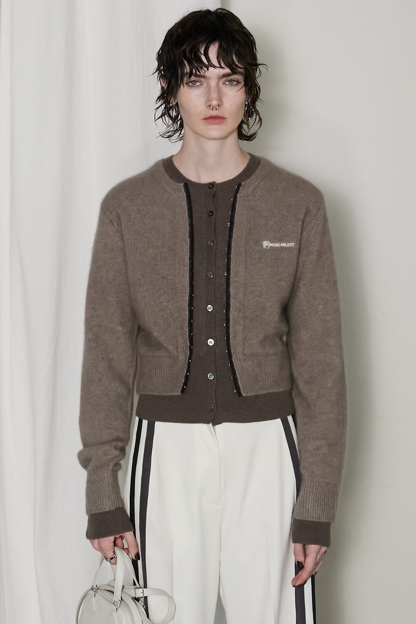 【プランク プロジェクト/PRANK PROJECT】のレイヤードクルーカーデ/Layered Crew Neck Cardigan 人気、トレンドファッション・服の通販 founy(ファニー) ファッション Fashion レディースファッション Fashion for Women トップス・カットソー Cut & Sew Tops ニット Knit Tops & Sweaters カーディガン・羽織り Layered Style Cardigans カーディガン Cardigan, Knitwear フロント Front, Front Design 人気 Popular, Best Seller other-8|ID: prp329100004199131 ipo3291000000032914531