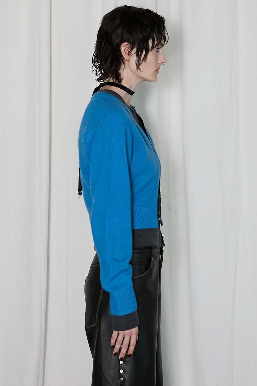 【プランク プロジェクト/PRANK PROJECT】のレイヤードクルーカーデ/Layered Crew Neck Cardigan 人気、トレンドファッション・服の通販 founy(ファニー) 　ファッション　Fashion　レディースファッション　Fashion for Women　トップス・カットソー　Cut & Sew Tops　ニット　Knit Tops & Sweaters　カーディガン・羽織り　Layered Style Cardigans　カーディガン　Cardigan, Knitwear　フロント　Front, Front Design　人気　Popular, Best Seller　other-5|ID: prp329100004199131 ipo3291000000035979936