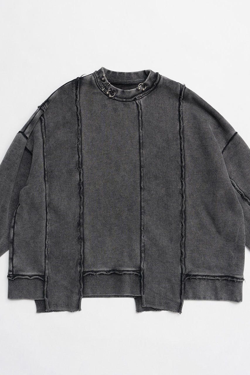 【プランク プロジェクト/PRANK PROJECT】のピグメントピアッシングスウェットトップ / Pigment Pierced Sweat Top 人気、トレンドファッション・服の通販 founy(ファニー) ファッション Fashion レディースファッション Fashion for Women トップス・カットソー Cut & Sew Tops シャツ・ブラウス・オフィスカジュアル Elegant Blouses & Button-Ups レディースパーカー・カジュアルフーディー Casual Hoodies & Sweatshirts ロングTシャツ・Tシャツ Longline T-Shirts & Tees スウェット・クルーネックトップス Sweatshirts & Crewnecks / Relaxed Fit Sweat Tops カットソー・ベーシックTシャツ Cut-and-Sewn Tops / Stretch Tees & Basics セットアップ Set-Up, Coordinated Outfit other-2|ID: prp329100004199139 ipo3291000000032844140