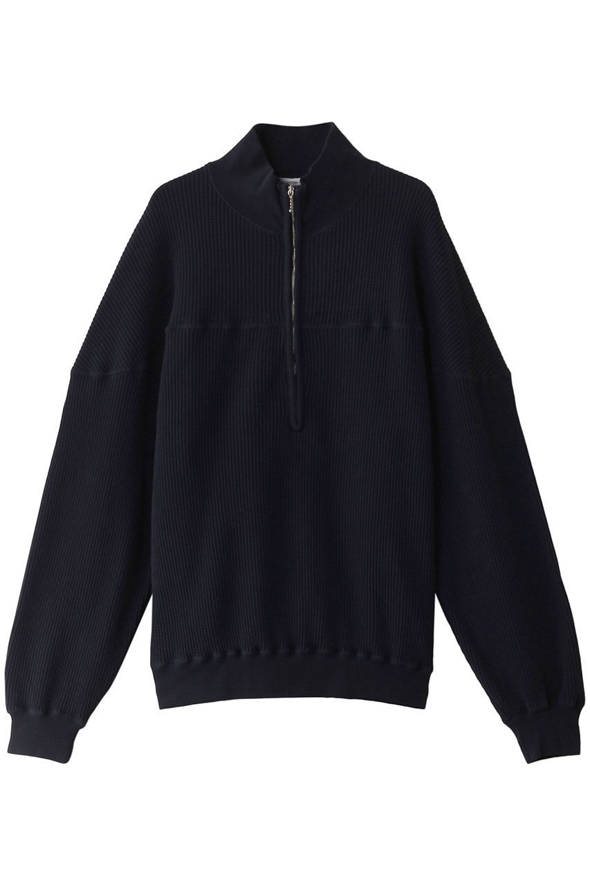 【ユニバーサルプロダクツ/UNIVERSAL PRODUCTS / MEN】の【MEN】FOOTBALL HALF ZIP SWEAT スウェット インテリア・キッズ・メンズ・レディースファッション・服の通販 founy(ファニー) 　ファッション　Fashion　メンズファッション　MEN　トップス・カットソー　Tops/Tshirt/Men　パーカ　Sweats　シャツ　Shirts　ジップ　Zip　スウェット　Sweat　スポーティ　Sporty　NEW・新作・新着・新入荷　New Arrivals　NAVY|ID: prp329100004199165 ipo3291000000029092526