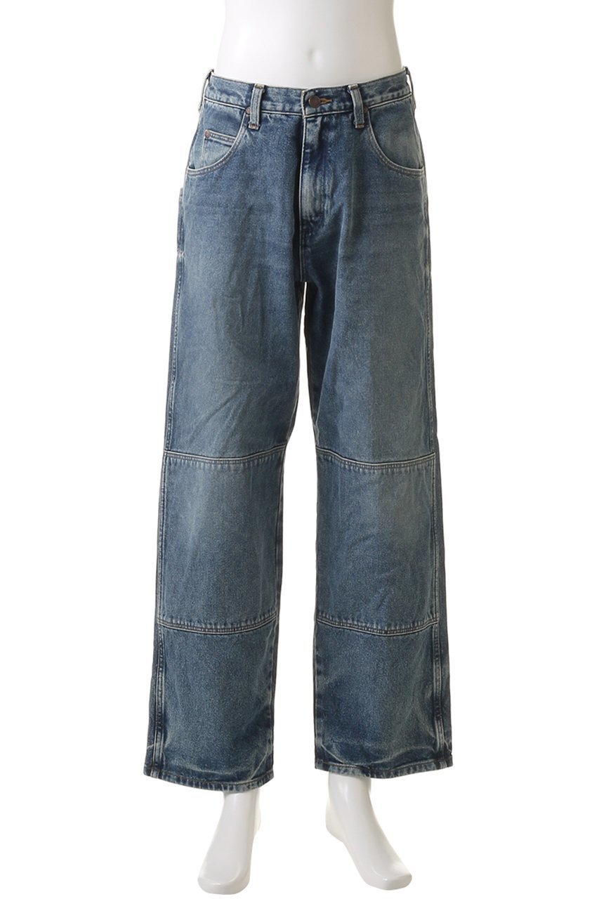 【エヌ.ハリウッド/N.HOOLYWOOD / MEN】の【MEN】【N.HOOLYWOOD × Wrangler】DOUBLE KNEE デニムパンツ 人気、トレンドファッション・服の通販 founy(ファニー) 　ファッション　Fashion　メンズファッション　Fashion for Men　ボトムス　Bottoms　デニムパンツ・ジーンズ　Denim Pants　おすすめ　Recommended / Our Picks　シンプル　Simple, Minimal　ジャケット　Jacket, Outerwear　セットアップ　Set-Up, Coordinated Outfit　デニム　Denim, Jeans Material　ワイド　Wide, Wide Fit　ワーク　Workwear, Utility Style　other-2|ID: prp329100004199178 ipo3291000000032934103