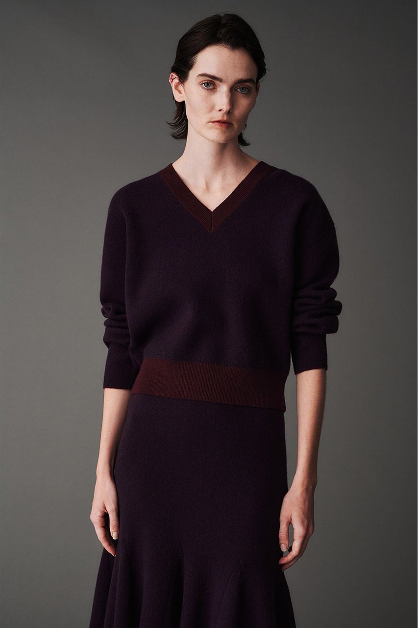 【オブリオ/AUBRIOT】のウールカシミヤ プルオーバー 人気、トレンドファッション・服の通販 founy(ファニー) 　ファッション　Fashion　レディースファッション　Fashion for Women　トップス・カットソー　Cut & Sew Tops　ニット　Knit Tops & Sweaters　カジュアルプルオーバー・ニットトップス　Pullovers & Knit Tops / Casual Pullovers　おすすめ　Recommended / Our Picks　コンパクト　Compact, Small Size　ショルダー　Shoulder, Shoulder Strap　セットアップ　Set-Up, Coordinated Outfit　ドロップ　Drop Shoulder, Dropped Style　ミックス　Mix, Mixed Style　エレガント 上品　Elegant　other-8|ID: prp329100004199182 ipo3291000000036896381