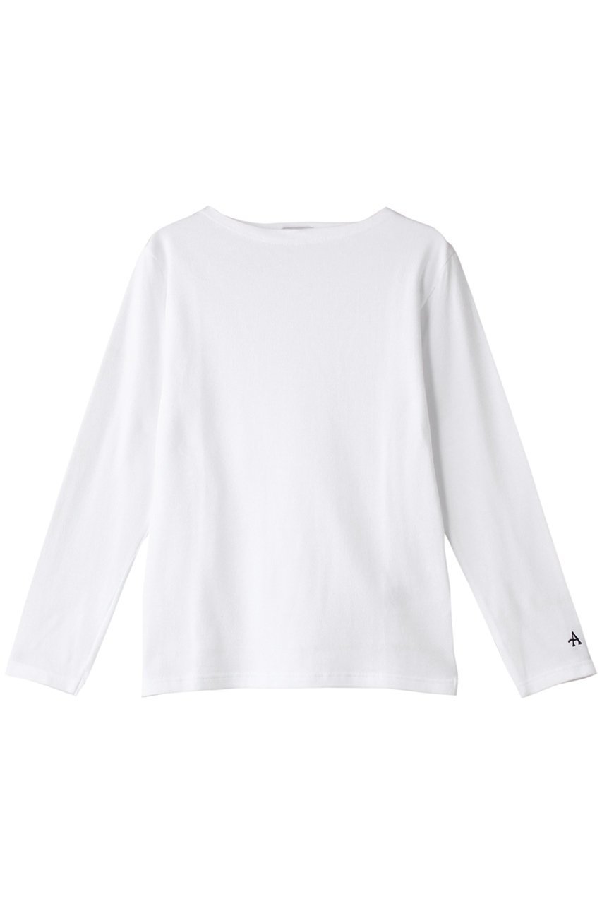 【マルティニーク/martinique】の【Armor-lux】ベーシックブルトンシャツ インテリア・キッズ・メンズ・レディースファッション・服の通販 founy(ファニー) 　ファッション　Fashion　レディースファッション　Fashion for Women　トップス・カットソー　Cut & Sew Tops　シャツ・ブラウス・オフィスカジュアル　Elegant Blouses & Button-Ups　ロングTシャツ・Tシャツ　Longline T-Shirts & Tees　カットソー・ベーシックTシャツ　Cut-and-Sewn Tops / Stretch Tees & Basics　シンプル　Simple, Minimal　スリーブ　Sleeve, Long Sleeve / Short Sleeve　フランス　France, French　ロング　Long, Long-Length　ワーク　Workwear, Utility Style　無地　Plain, Solid Color　ホワイト|ID: prp329100004199200 ipo3291000000035422006