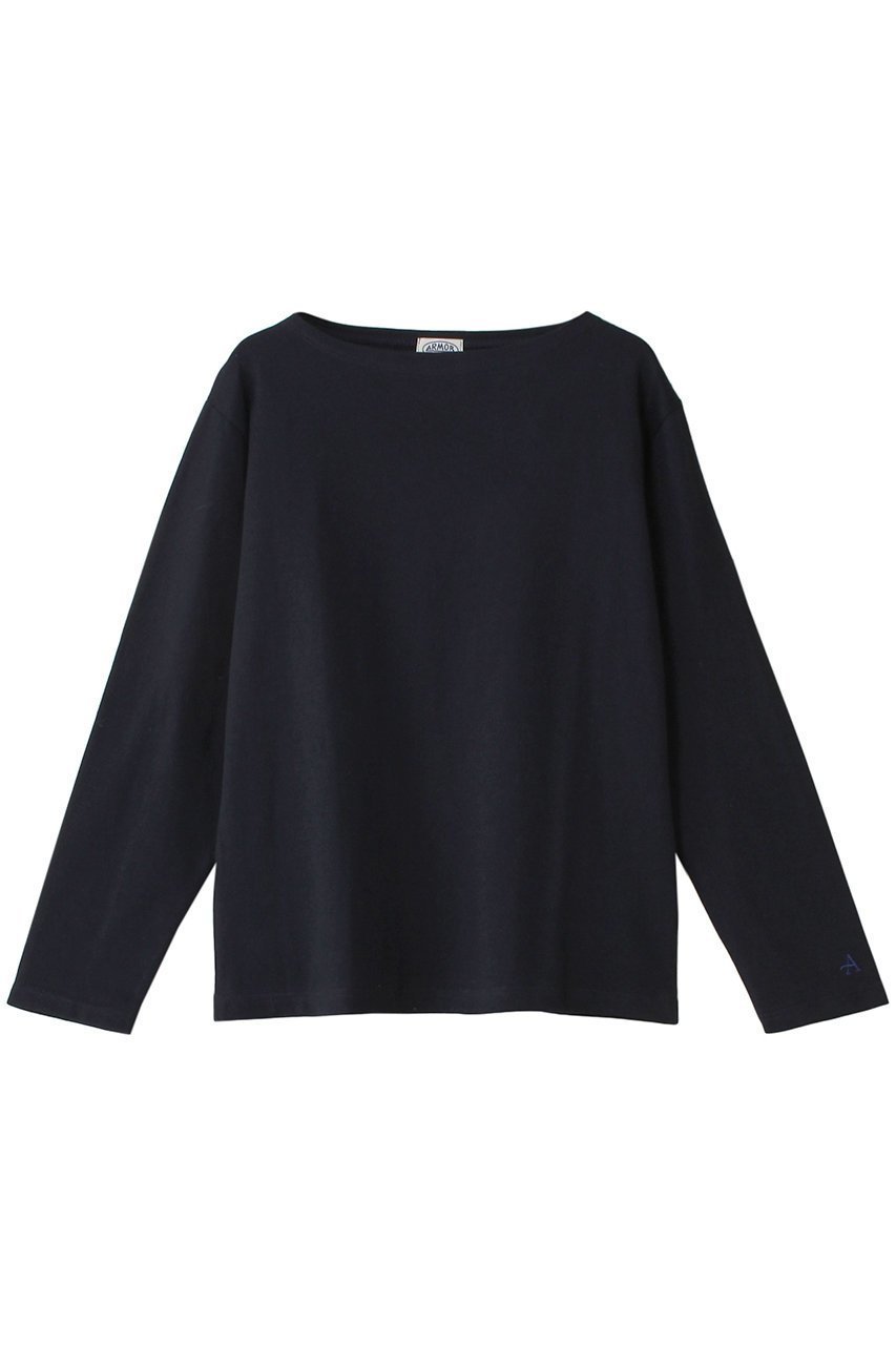 【マルティニーク/martinique】の【Armor-lux】ベーシックブルトンシャツ インテリア・キッズ・メンズ・レディースファッション・服の通販 founy(ファニー) 　ファッション　Fashion　レディースファッション　Fashion for Women　トップス・カットソー　Cut & Sew Tops　シャツ・ブラウス・オフィスカジュアル　Elegant Blouses & Button-Ups　ロングTシャツ・Tシャツ　Longline T-Shirts & Tees　カットソー・ベーシックTシャツ　Cut-and-Sewn Tops / Stretch Tees & Basics　シンプル　Simple, Minimal　スリーブ　Sleeve, Long Sleeve / Short Sleeve　フランス　France, French　ロング　Long, Long-Length　ワーク　Workwear, Utility Style　無地　Plain, Solid Color　ネイビー|ID: prp329100004199200 ipo3291000000035422007