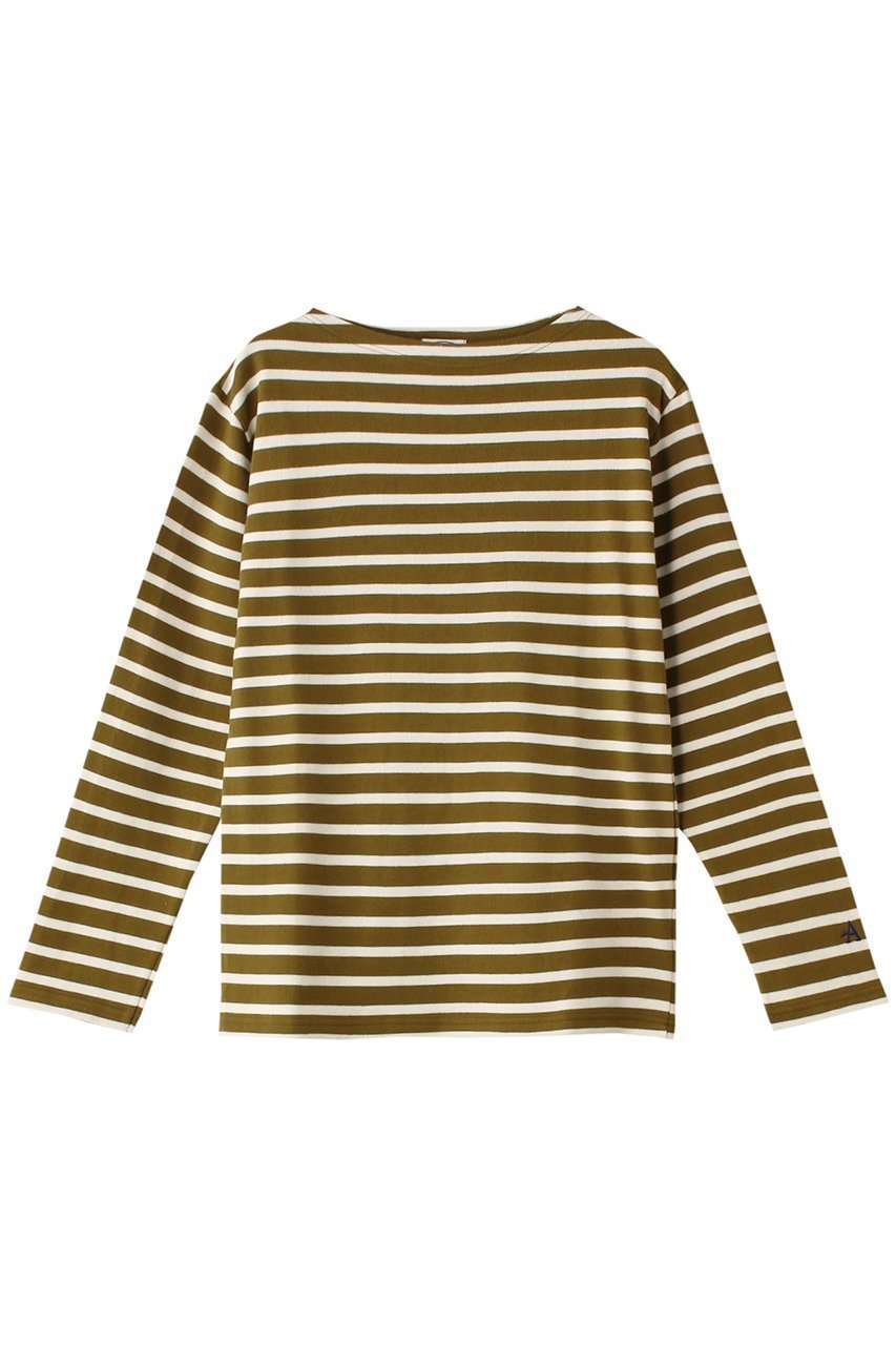 【マルティニーク/martinique】の【Armor-lux】カットソー インテリア・キッズ・メンズ・レディースファッション・服の通販 founy(ファニー) 　ファッション　Fashion　レディースファッション　Fashion for Women　トップス・カットソー　Cut & Sew Tops　シャツ・ブラウス・オフィスカジュアル　Elegant Blouses & Button-Ups　ロングTシャツ・Tシャツ　Longline T-Shirts & Tees　カットソー・ベーシックTシャツ　Cut-and-Sewn Tops / Stretch Tees & Basics　カットソー　Cut and Sewn Top　シンプル　Simple, Minimal　スリーブ　Sleeve, Long Sleeve / Short Sleeve　フランス　France, French　ボーダー　Border, Stripe　ロング　Long, Long-Length　ワーク　Workwear, Utility Style　長袖　Long Sleeve, Full Sleeve　グリーン|ID: prp329100004199201 ipo3291000000035693323