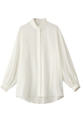 【エリオポール/heliopole】 フリルスタンドカラーブラウス人気、トレンドファッション・服の通販 founy(ファニー) ファッション Fashion レディースファッション Fashion for Women トップス・カットソー Cut & Sew Tops シャツ・ブラウス・オフィスカジュアル Elegant Blouses & Button-Ups エアリー Airy Texture シアー Sheer, See-Through シンプル Simple, Minimal ジャケット Jacket, Outerwear スタンド Stand Collar, Upright Stand スリーブ Sleeve, Long Sleeve / Short Sleeve フリル Frill, Ruffle ロング Long, Long-Length |ID:prp329100004199206