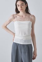 【ウィムガゼット/Whim Gazette】のカップ付キャミソール 人気、トレンドファッション・服の通販 founy(ファニー) ファッション Fashion レディースファッション WOMEN トップス・カットソー Tops/Tshirt キャミソール / ノースリーブ No Sleeves シャツ/ブラウス Shirts/Blouses ロング / Tシャツ T-Shirts カットソー Cut and Sewn インナー Inner キャミソール Camisole スタンダード Standard ストレート Straight タンク Tank トレンド Trend ドレープ Drape フロント Front エレガント 上品 Elegant |ID:prp329100004200907