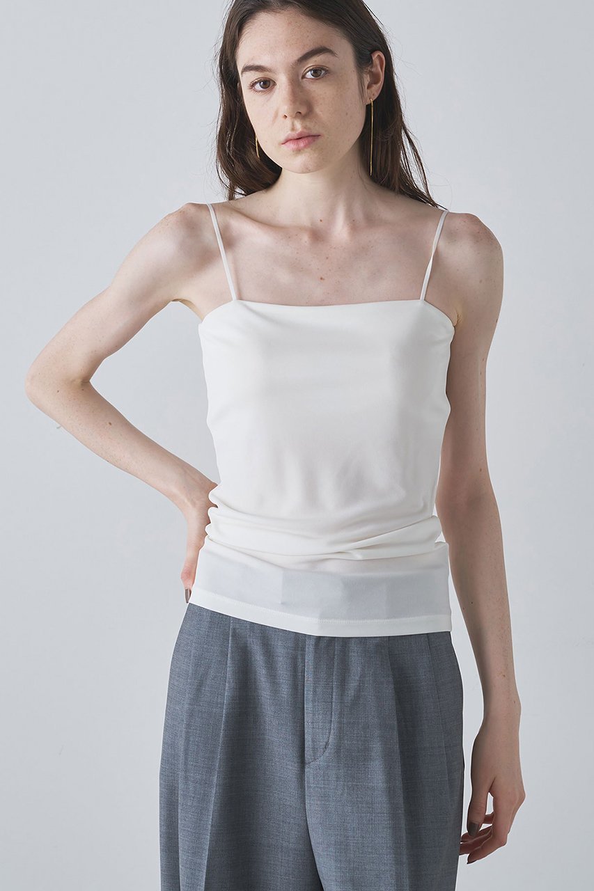 【ウィムガゼット/Whim Gazette】のカップ付キャミソール 人気、トレンドファッション・服の通販 founy(ファニー) 　ファッション　Fashion　レディースファッション　Fashion for Women　トップス・カットソー　Cut & Sew Tops　キャミソール&ノースリーブ　Camisoles & Sleeveless Tops　シャツ・ブラウス・オフィスカジュアル　Elegant Blouses & Button-Ups　ロングTシャツ・Tシャツ　Longline T-Shirts & Tees　カットソー・ベーシックTシャツ　Cut-and-Sewn Tops / Stretch Tees & Basics　インナー　Innerwear　キャミソール　Camisole, Spaghetti Strap Top　スタンダード　Standard, Basic　ストレート　Straight, Straight Cut　タンク　Tank Top, Sleeveless Top　トレンド　Trend, Trending Now　ドレープ　Drape, Draping Fabric　フロント　Front, Front Design　エレガント 上品　Elegant　再入荷　Restock / Back in Stock　 other-1|ID: prp329100004200907 ipo3291000000032286813