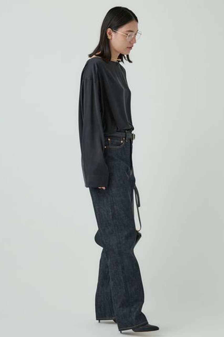 【カオス/Chaos】のシルクモーラロングTシャツ 人気、トレンドファッション・服の通販 founy(ファニー) 　ファッション　Fashion　レディースファッション　Fashion for Women　トップス・カットソー　Cut & Sew Tops　シャツ・ブラウス・オフィスカジュアル　Elegant Blouses & Button-Ups　ロングTシャツ・Tシャツ　Longline T-Shirts & Tees　カットソー・ベーシックTシャツ　Cut-and-Sewn Tops / Stretch Tees & Basics　サテン　Satin, Glossy Fabric　シルク　Silk, 100% Silk　ストレッチ　Stretch, Stretchy Fabric　スリット　Slit, Slit Detail　スリーブ　Sleeve, Long Sleeve / Short Sleeve　ロング　Long, Long-Length　エレガント 上品　Elegant　人気　Popular, Best Seller　A/W・秋冬　Autumn/Winter　other-3|ID: prp329100004200917 ipo3291000000036064810