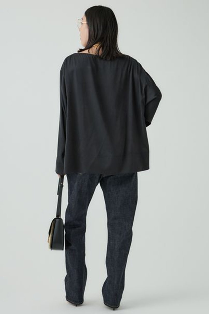 【カオス/Chaos】のシルクモーラロングTシャツ 人気、トレンドファッション・服の通販 founy(ファニー) 　ファッション　Fashion　レディースファッション　Fashion for Women　トップス・カットソー　Cut & Sew Tops　シャツ・ブラウス・オフィスカジュアル　Elegant Blouses & Button-Ups　ロングTシャツ・Tシャツ　Longline T-Shirts & Tees　カットソー・ベーシックTシャツ　Cut-and-Sewn Tops / Stretch Tees & Basics　サテン　Satin, Glossy Fabric　シルク　Silk, 100% Silk　ストレッチ　Stretch, Stretchy Fabric　スリット　Slit, Slit Detail　スリーブ　Sleeve, Long Sleeve / Short Sleeve　ロング　Long, Long-Length　エレガント 上品　Elegant　人気　Popular, Best Seller　A/W・秋冬　Autumn/Winter　other-5|ID: prp329100004200917 ipo3291000000036064812