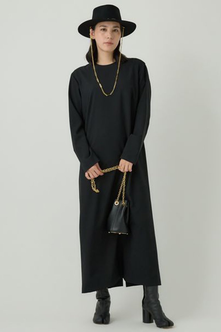 【カオス/Chaos】のロアンヌワンピース 人気、トレンドファッション・服の通販 founy(ファニー) 　ファッション　Fashion　レディースファッション　Fashion for Women　ワンピース　Dresses　チュニック　Tunic Tops & Dresses　なめらか　Smooth, Silky Texture　ストレッチ　Stretch, Stretchy Fabric　スリット　Slit, Slit Detail　チュニック　Tunic, Long Top　ロング　Long, Long-Length　other-2|ID: prp329100004200920 ipo3291000000032889973