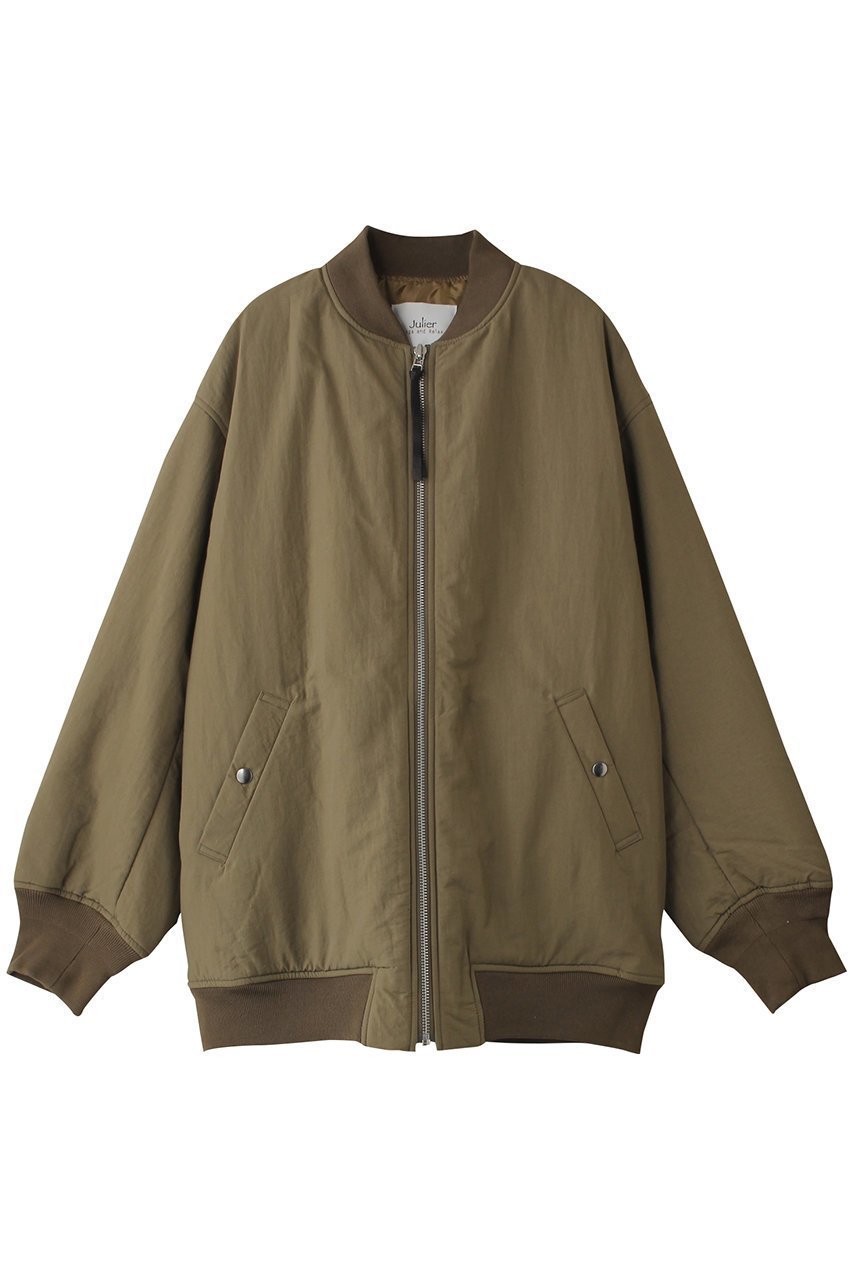 【ジュリエ/Julier】のMA-1 インテリア・キッズ・メンズ・レディースファッション・服の通販 founy(ファニー) 　ファッション　Fashion　レディースファッション　Fashion for Women　アウター　Coat / Outerwear Collection　MA-1ジャケット　MA-1 Bomber Jackets / Flight Jackets　スポーツウェア　Functional & Stylish Sportswear　スポーツ アウター　Sports Outerwear / Running Jacket / Windbreaker　スポーツ　Sports, Activewear　フロント　Front, Front Design　カーキ|ID: prp329100004200927 ipo3291000000035449145