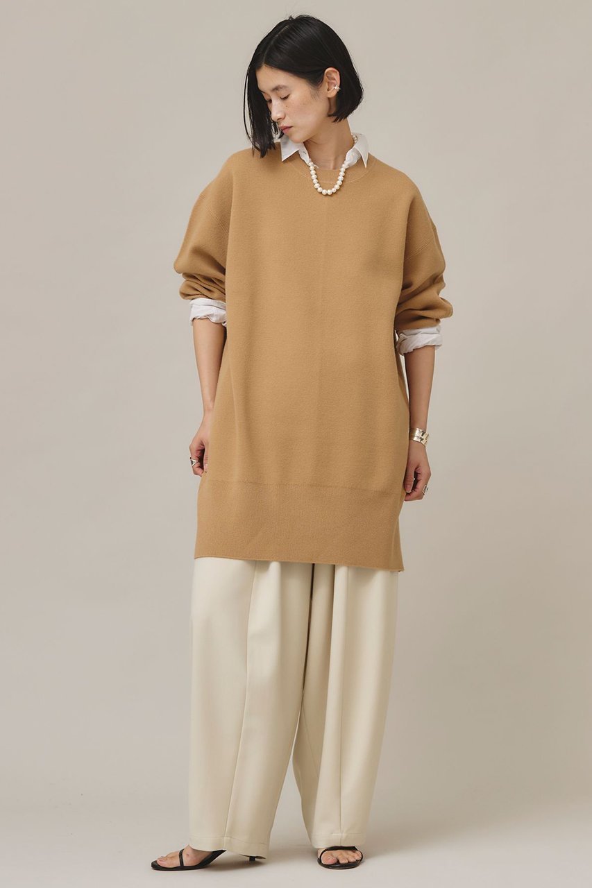 【カレンソロジー/Curensology】のセッケツステッチニットチュニック 人気、トレンドファッション・服の通販 founy(ファニー) 　ファッション　Fashion　レディースファッション　Ladies' Fashion Online　トップス・カットソー　Tops/Tshirt　ニット　Knit Tops　プルオーバー　Pullover　おすすめ　Recommend　カットソー　Cut And Sew　シンプル　Simple　チュニック　Tunic　ボトム　Bottom　ロング　Long　冬　Winter　other-5|ID: prp329100004200934 ipo3291000000032615325