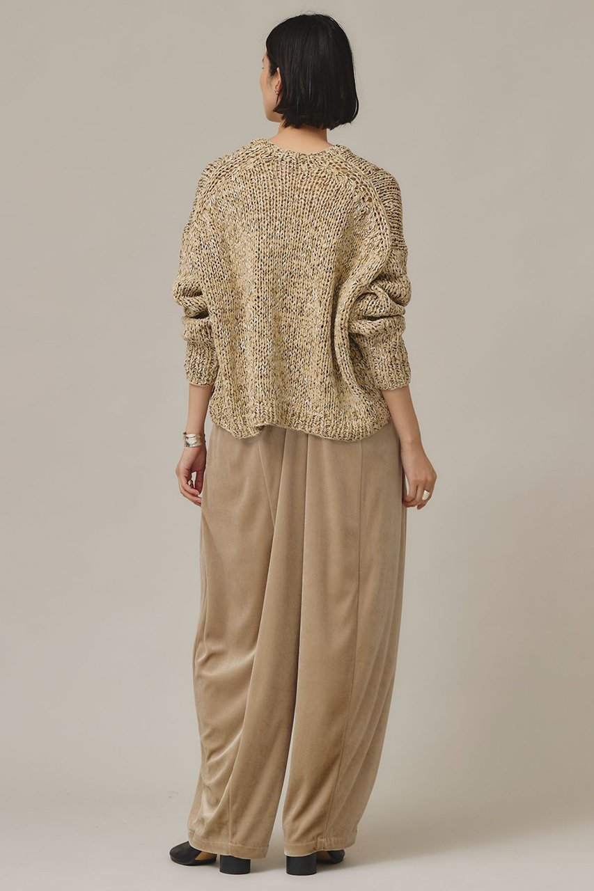 【カレンソロジー/Curensology】のミックスハンドニットプルオーバー 人気、トレンドファッション・服の通販 founy(ファニー) 　ファッション　Fashion　レディースファッション　WOMEN　トップス・カットソー　Tops/Tshirt　ニット　Knit Tops　プルオーバー　Pullover　コンパクト　Compact　シンプル　Simple　フレア　Flare　ボトム　Bottom　マフラー　Scarf　ミックス　Mix　日本製　Made In Japan　other-7|ID: prp329100004200935 ipo3291000000031389652