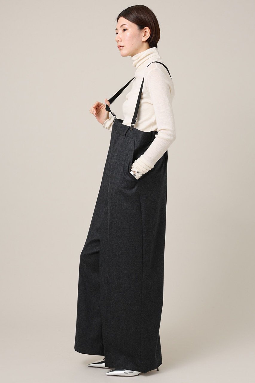 【カレンソロジー/Curensology】のウールサロペットパンツ 人気、トレンドファッション・服の通販 founy(ファニー) 　ファッション　Fashion　レディースファッション　Ladies' Fashion Online　サスペンダー　Suspenders　ショート　Short　ストレッチ　Stretch　マニッシュ　Mannish　other-2|ID: prp329100004200940 ipo3291000000032615331