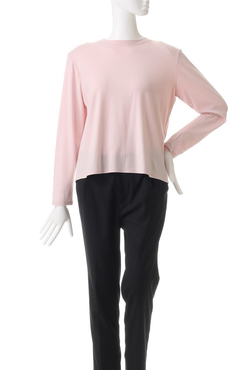 【ティーチ/TEECHI】の「バックフィンT」シルキーストレッチ ロング 人気、トレンドファッション・服の通販 founy(ファニー) 　ファッション　Fashion　レディースファッション　WOMEN　トップス・カットソー　Tops/Tshirt　シャツ/ブラウス　Shirts/Blouses　ロング / Tシャツ　T-Shirts　カットソー　Cut and Sewn　おすすめ　Recommend　とろみ　Thickness　インナー　Inner　シンプル　Simple　ストレッチ　Stretch　スリーブ　Sleeve　ロング　Long　長袖　Long Sleeve　other-2|ID: prp329100004200941 ipo3291000000031389668