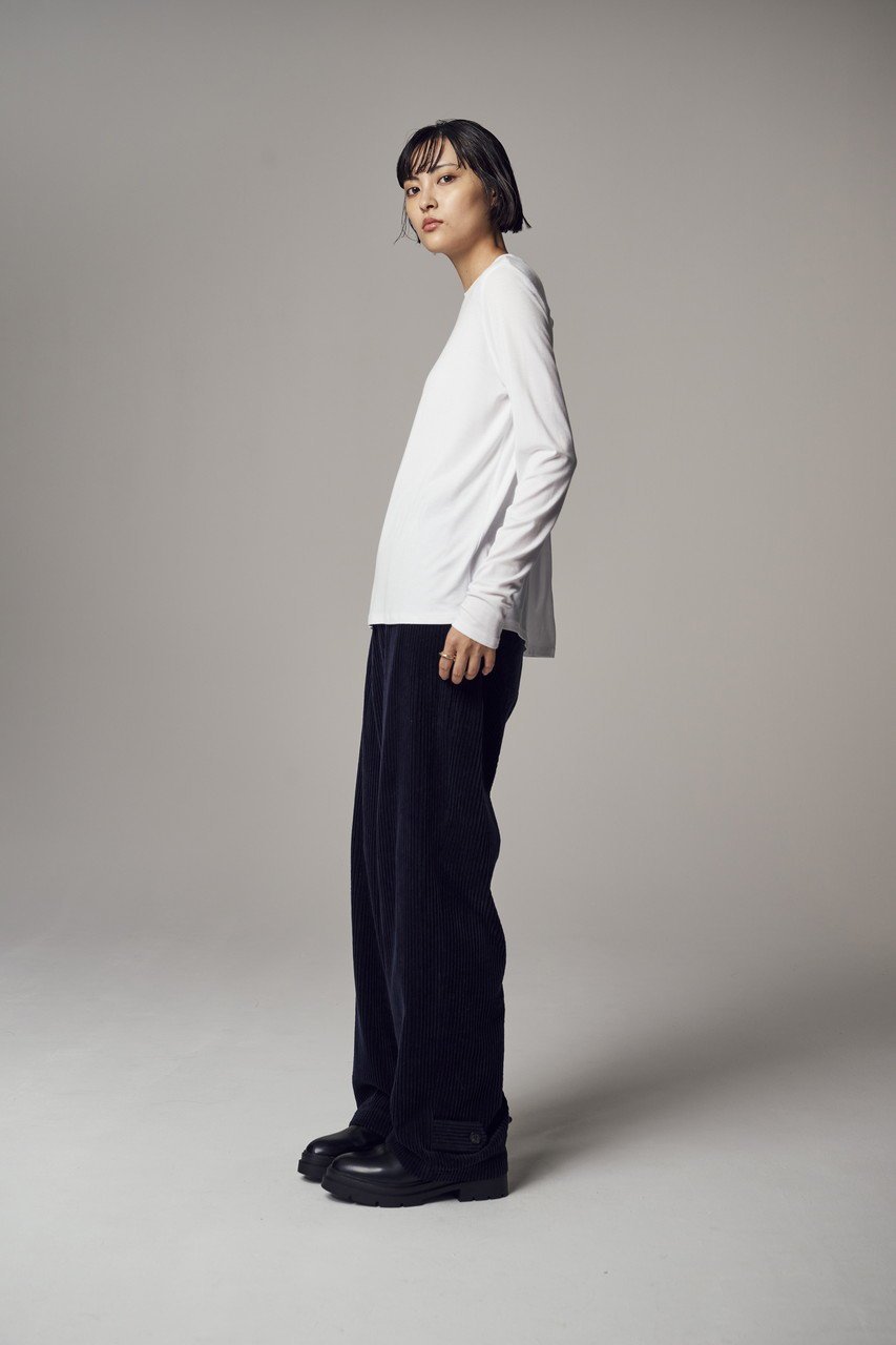 【ティーチ/TEECHI】の「バックフィンT」シルキーストレッチ ロング 人気、トレンドファッション・服の通販 founy(ファニー) 　ファッション　Fashion　レディースファッション　WOMEN　トップス・カットソー　Tops/Tshirt　シャツ/ブラウス　Shirts/Blouses　ロング / Tシャツ　T-Shirts　カットソー　Cut and Sewn　おすすめ　Recommend　とろみ　Thickness　インナー　Inner　シンプル　Simple　ストレッチ　Stretch　スリーブ　Sleeve　ロング　Long　長袖　Long Sleeve　other-6|ID: prp329100004200941 ipo3291000000031389676