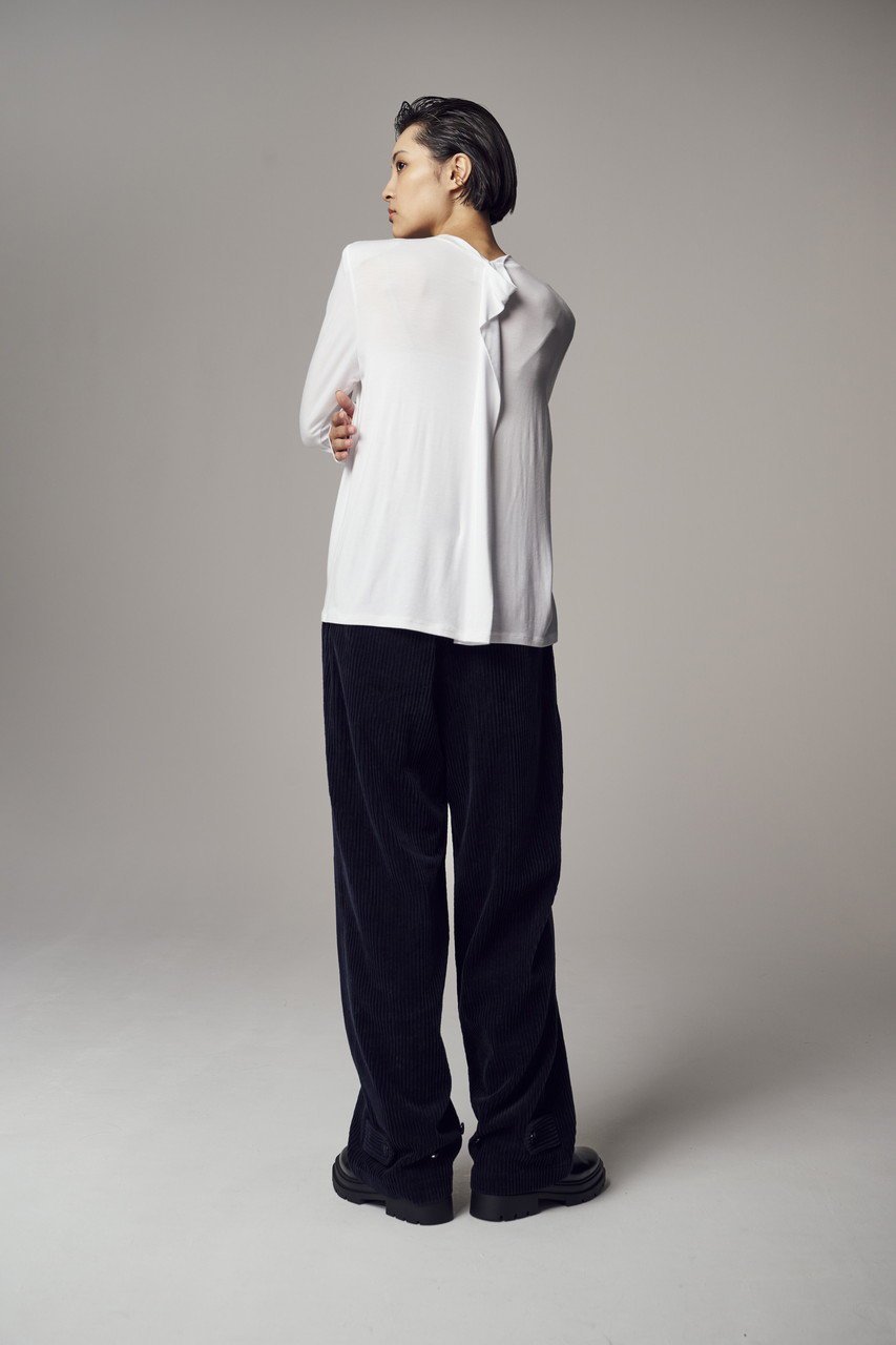 【ティーチ/TEECHI】の「バックフィンT」シルキーストレッチ ロング 人気、トレンドファッション・服の通販 founy(ファニー) 　ファッション　Fashion　レディースファッション　WOMEN　トップス・カットソー　Tops/Tshirt　シャツ/ブラウス　Shirts/Blouses　ロング / Tシャツ　T-Shirts　カットソー　Cut and Sewn　おすすめ　Recommend　とろみ　Thickness　インナー　Inner　シンプル　Simple　ストレッチ　Stretch　スリーブ　Sleeve　ロング　Long　長袖　Long Sleeve　other-8|ID: prp329100004200941 ipo3291000000031389680