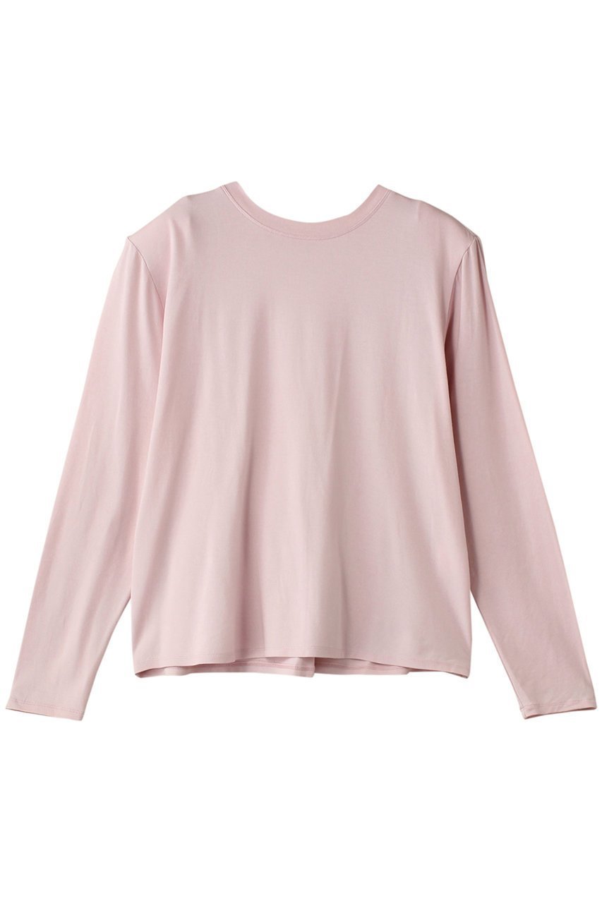 【ティーチ/TEECHI】の「バックフィンT」シルキーストレッチ ロング インテリア・キッズ・メンズ・レディースファッション・服の通販 founy(ファニー) 　ファッション　Fashion　レディースファッション　Fashion for Women　トップス・カットソー　Cut & Sew Tops　シャツ・ブラウス・オフィスカジュアル　Elegant Blouses & Button-Ups　ロングTシャツ・Tシャツ　Longline T-Shirts & Tees　カットソー・ベーシックTシャツ　Cut-and-Sewn Tops / Stretch Tees & Basics　おすすめ　Recommended / Our Picks　とろみ　Fluid, Flowy Fabric　インナー　Innerwear　シンプル　Simple, Minimal　ストレッチ　Stretch, Stretchy Fabric　スリーブ　Sleeve, Long Sleeve / Short Sleeve　ロング　Long, Long-Length　長袖　Long Sleeve, Full Sleeve　ピンク|ID: prp329100004200941 ipo3291000000032893890