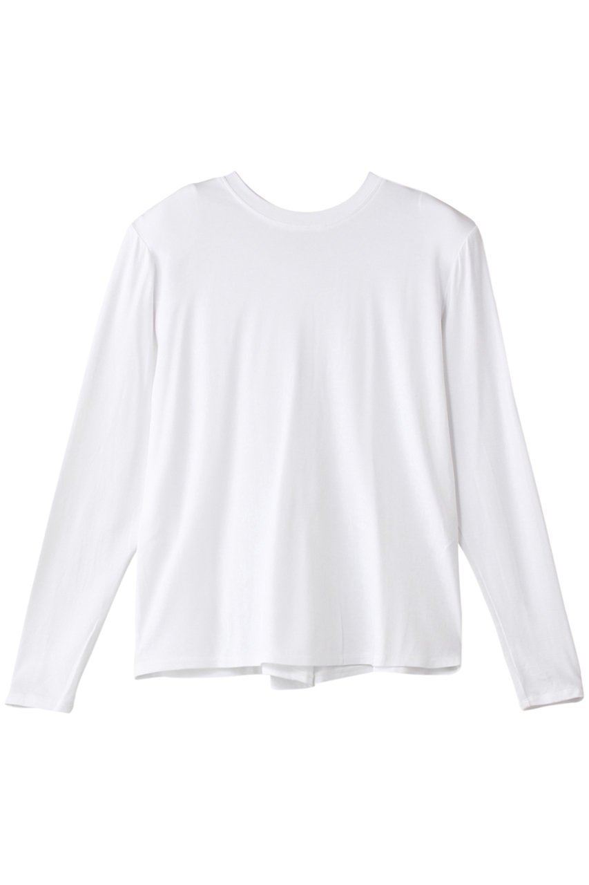【ティーチ/TEECHI】の「バックフィンT」シルキーストレッチ ロング インテリア・キッズ・メンズ・レディースファッション・服の通販 founy(ファニー) 　ファッション　Fashion　レディースファッション　Fashion for Women　トップス・カットソー　Cut & Sew Tops　シャツ・ブラウス・オフィスカジュアル　Elegant Blouses & Button-Ups　ロングTシャツ・Tシャツ　Longline T-Shirts & Tees　カットソー・ベーシックTシャツ　Cut-and-Sewn Tops / Stretch Tees & Basics　おすすめ　Recommended / Our Picks　とろみ　Fluid, Flowy Fabric　インナー　Innerwear　シンプル　Simple, Minimal　ストレッチ　Stretch, Stretchy Fabric　スリーブ　Sleeve, Long Sleeve / Short Sleeve　ロング　Long, Long-Length　長袖　Long Sleeve, Full Sleeve　ホワイト|ID: prp329100004200941 ipo3291000000032893895