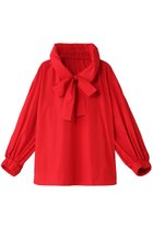 【ティーチ/TEECHI】の「ギャザリングリボンブラウス」リュクスタフタ 人気、トレンドファッション・服の通販 founy(ファニー) ファッション Fashion レディースファッション Fashion for Women トップス・カットソー Cut & Sew Tops シャツ・ブラウス・オフィスカジュアル Elegant Blouses & Button-Ups おすすめ Recommended / Our Picks ギャザー Gathered, Ruffled ジャケット Jacket, Outerwear スリーブ Sleeve, Long Sleeve / Short Sleeve タフタ Taffeta, Structured Fabric ハイネック High Neck, Mock Neck リボン Ribbon, Bow ロング Long, Long-Length thumbnail レッド|ID: prp329100004200944 ipo3291000000032889423