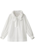 【ティーチ/TEECHI】の「ギャザリングリボンブラウス」リュクスタフタ 人気、トレンドファッション・服の通販 founy(ファニー) ファッション Fashion レディースファッション Fashion for Women トップス・カットソー Cut & Sew Tops シャツ・ブラウス・オフィスカジュアル Elegant Blouses & Button-Ups おすすめ Recommended / Our Picks ギャザー Gathered, Ruffled ジャケット Jacket, Outerwear スリーブ Sleeve, Long Sleeve / Short Sleeve タフタ Taffeta, Structured Fabric ハイネック High Neck, Mock Neck リボン Ribbon, Bow ロング Long, Long-Length thumbnail ホワイト|ID: prp329100004200944 ipo3291000000032889426